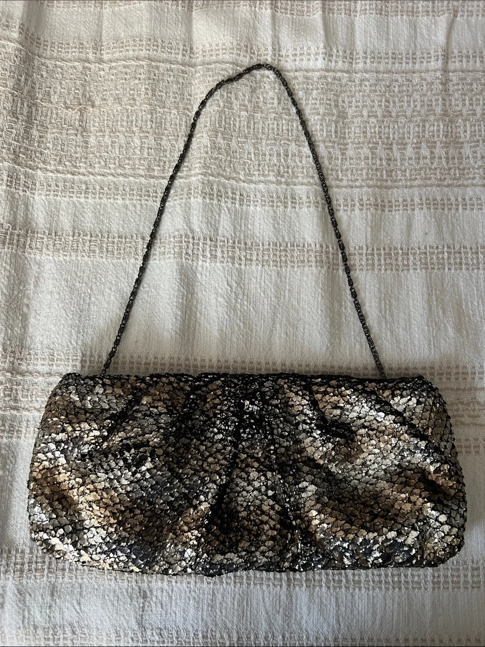 Jessica McClintock magnetic closure evening clutch bag